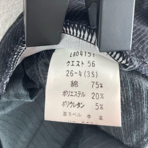 Brappers Rare Japanese Denim low rise bell bottom pinstripe corduroy pants | 26 - Picture 13 of 14